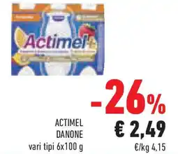 Conad Superstore Actimel danone vari tipi offerta