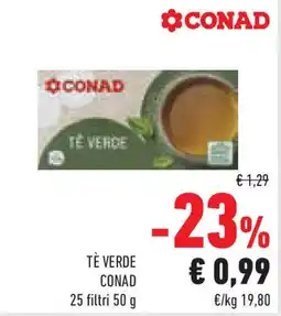 Conad Superstore Tè verde conad 25 filtri offerta