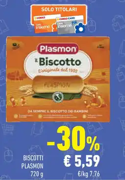 Conad Superstore Biscotti PLASMON offerta