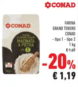 Conad Superstore Farina grano tenero CONAD offerta
