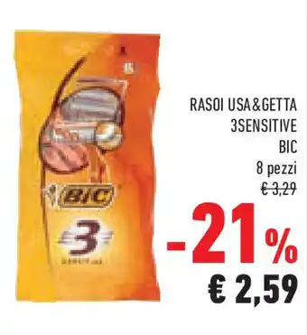 Conad Superstore Rasoi usa&getta 3sensitive BIC offerta