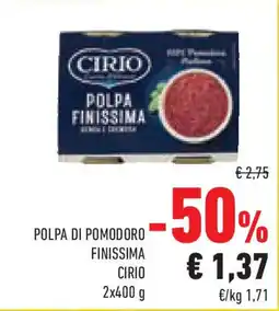 Conad Superstore Polpa di pomodoro finissima CIRIO offerta