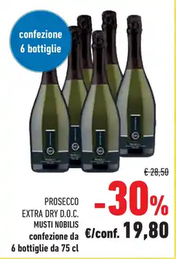 Conad Superstore Prosecco extra dry d.o.c. MUSTI NOBILIS offerta