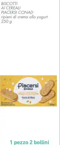 Conad Superstore Biscotti ai cereali PIACERSI CONAD offerta