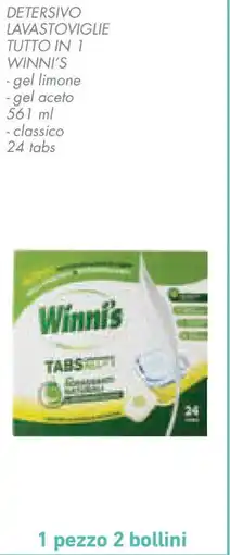 Conad Superstore Detersivo lavastoviglie tutto in 1 WINNI'S offerta