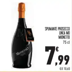 Conad Superstore Spumante prosecco linea mo MIONETTO offerta