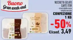 Conad Superstore Vaschetta gelato CARTE D'OR offerta