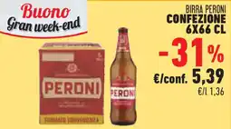 Conad Superstore Birra PERONI offerta