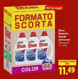 Lidl Dixan Detersivo liquido per bucato offerta