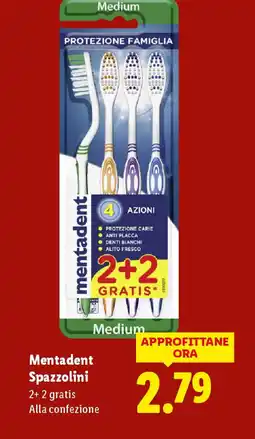 Lidl Mentadent Spazzolini offerta