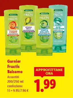 Lidl Garnier Fructis Balsamo offerta
