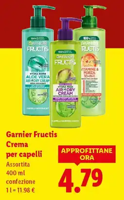 Lidl Garnier Fructis Crema per capelli offerta