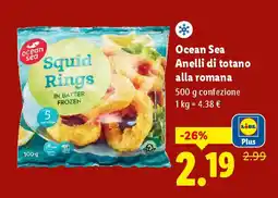 Lidl Ocean Sea Anelli di totano alla romana offerta