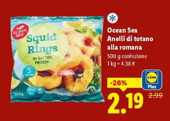 Lidl Ocean Sea Anelli di totano alla romana offerta