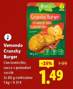 Lidl Vemondo Crunchy Burger offerta