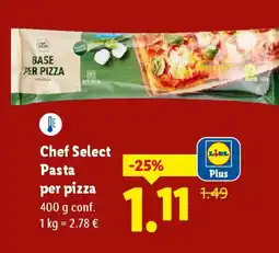 Lidl Chef Select Pasta per pizza offerta