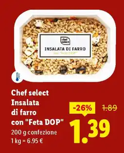 Lidl Chef select Insalata di farro con "Feta DOP" offerta