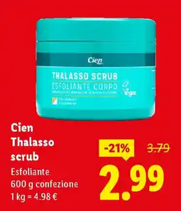 Lidl Cien Thalasso scrub offerta