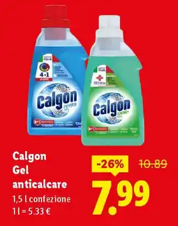 Lidl Calgon Gel anticalcare offerta