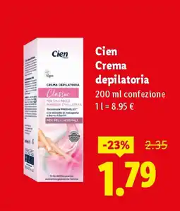 Lidl Cien Crema depilatoria offerta