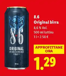 Lidl 8.6 Original birra offerta