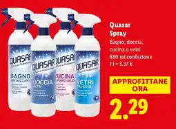 Lidl Quasar Spray offerta