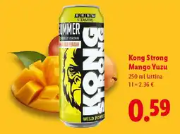 Lidl Kong Strong Mango Yuzu offerta