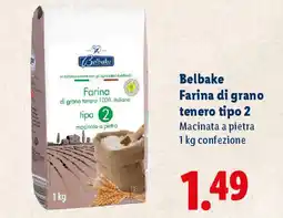 Lidl Belbake Farina di grano tenero tipo 2 offerta