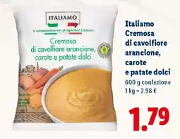 Lidl Italiamo Cremosa di cavolfiore arancione, carote e patate dolci offerta