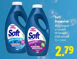Lidl Soft Detersivo Blue Oxygen o Lavanda offerta