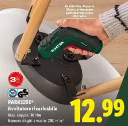 Lidl PARKSIDE Avvitatore ricaricabile offerta