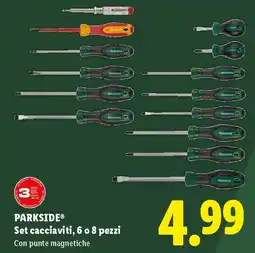 Lidl PARKSIDE Set cacciaviti, 6 o 8 pezzi offerta