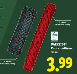 Lidl PARKSIDE Corda multiuso, 30 m offerta