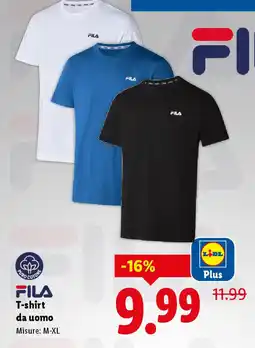 Lidl FILA T-shirt da uomo offerta