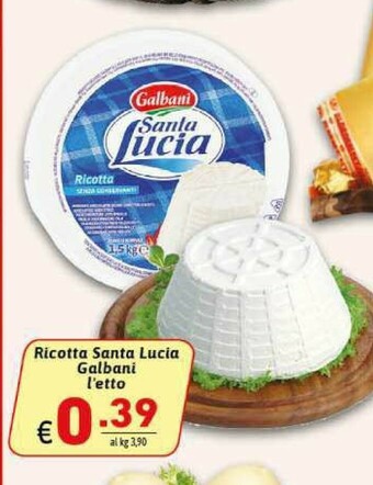 Ipercarni Ricotta offerta