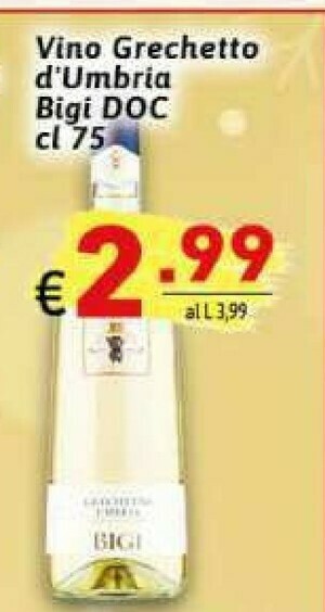 Ipercarni Vino bianco offerta