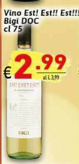 Ipercarni Vino bianco offerta