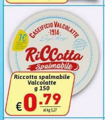 Ipercarni Ricotta offerta