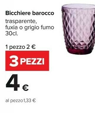 Carrefour Bicchieri offerta