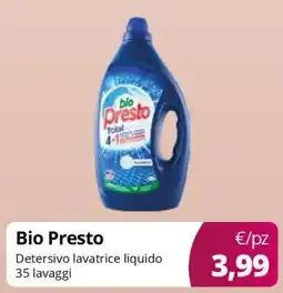 Acqua & Sapone Bio Presto offerta