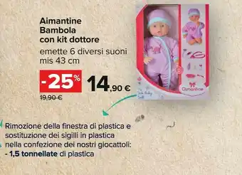 Carrefour Bambolotto 43cm bambola offerta