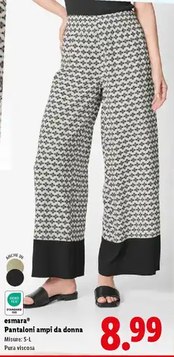 Lidl esmara Pantaloni ampi da donna offerta
