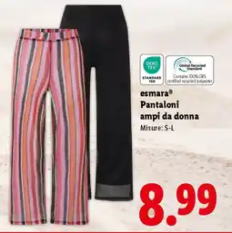 Lidl esmara Pantaloni ampi da donna offerta