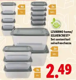 Lidl LIVARNO home/ SILVERCREST Set contenitori salvafreschezza offerta