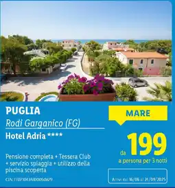 Lidl Hotel Adria offerta