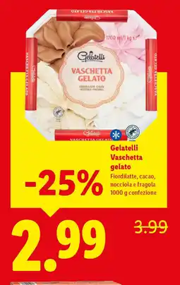 Lidl Gelatelli Vaschetta gelato offerta