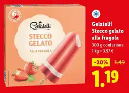 Lidl Gelatelli Stecco gelato alla fragola offerta