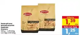 Interspar Pasta all'uovo formati assortiti Dedicato Granoro offerta