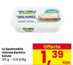 Interspar Lo Spalmabile Valsoia Bontà e Salute offerta