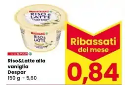Interspar Riso&Latte alla vaniglia Despar offerta